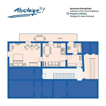 アパート Absteige Innsbruck- Zentrale Ferienapartments インスブルック